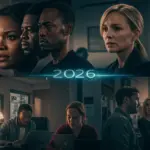 Dynamic collage of modern US drama tropes and themes