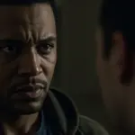 Conflicted lead character contemplating moral choices in a modern US drama