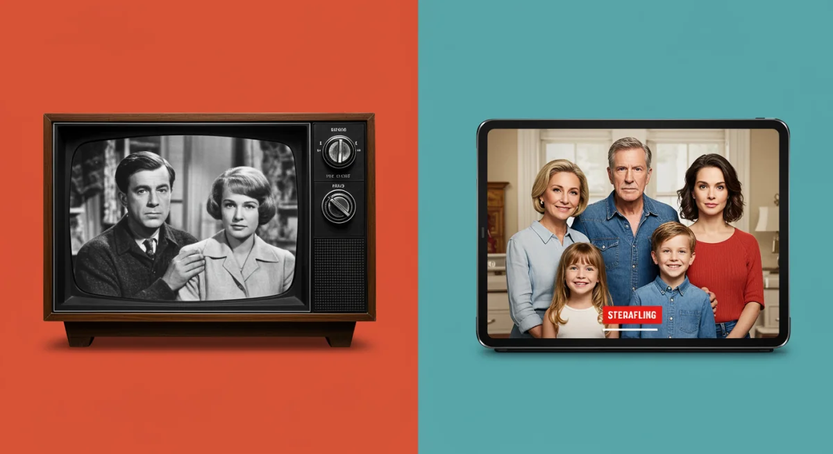 Evolution of family dramas from classic television to modern streaming platforms.
