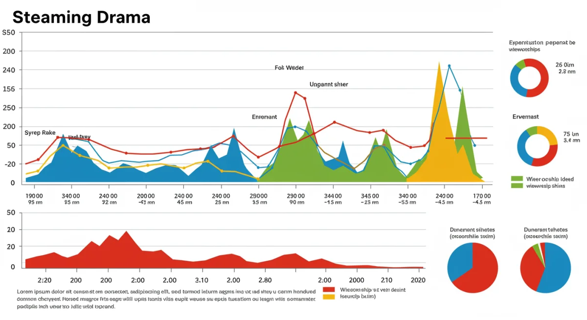 Infographic showing streaming data trends and genre popularity shifts