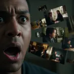 Dramatic reveal of a major plot twist in a 2026 drama series, showing character surprise