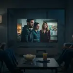 US Drama Insights: Family Dramas Thrive in Streaming Era (2026) Family watching a dramatic TV series on a streaming platform, illustrating the enduring appeal of family dramas.