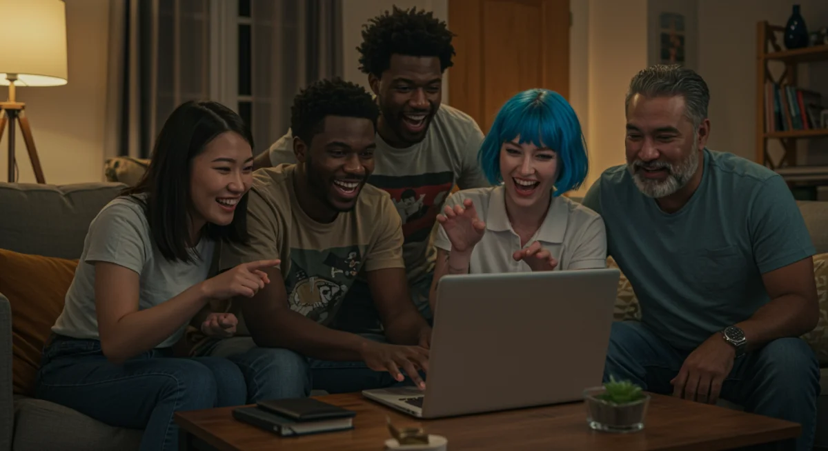 Friends enjoying dorama together discovered through search