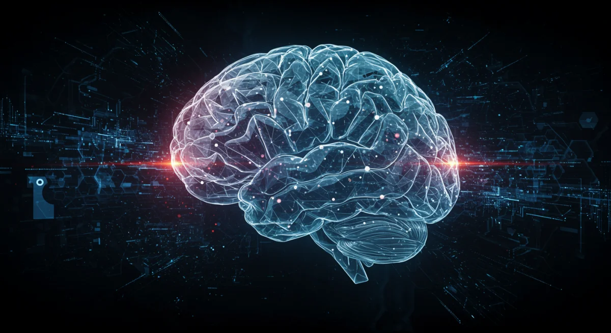 Brain graphic symbolizing intellectual engagement with complex sci-fi drama themes