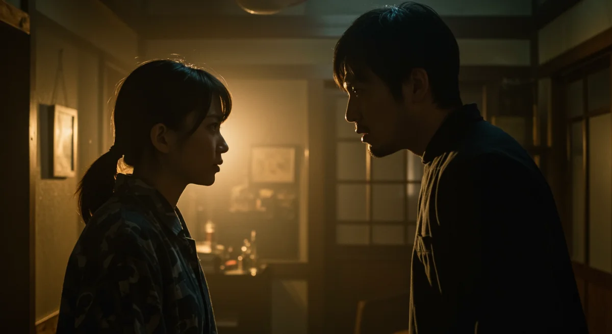 Tense psychological thriller scene from an underrated Japanese drama.