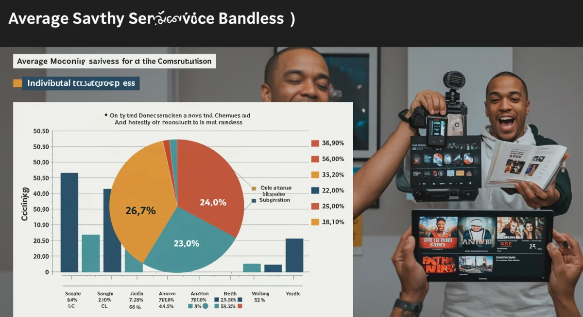 Infographic displaying potential monthly savings from streaming service bundles through a clear, data-driven visualization.