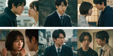 Captivating scenes from trending Japanese dramas in the US, featuring diverse characters and unique storytelling elements.